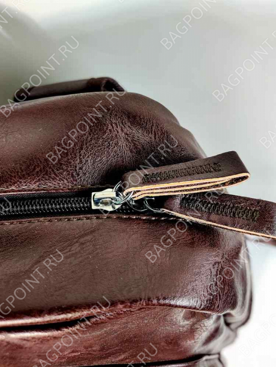 Мужской коричневый кожаный рюкзак Bruno Manchester