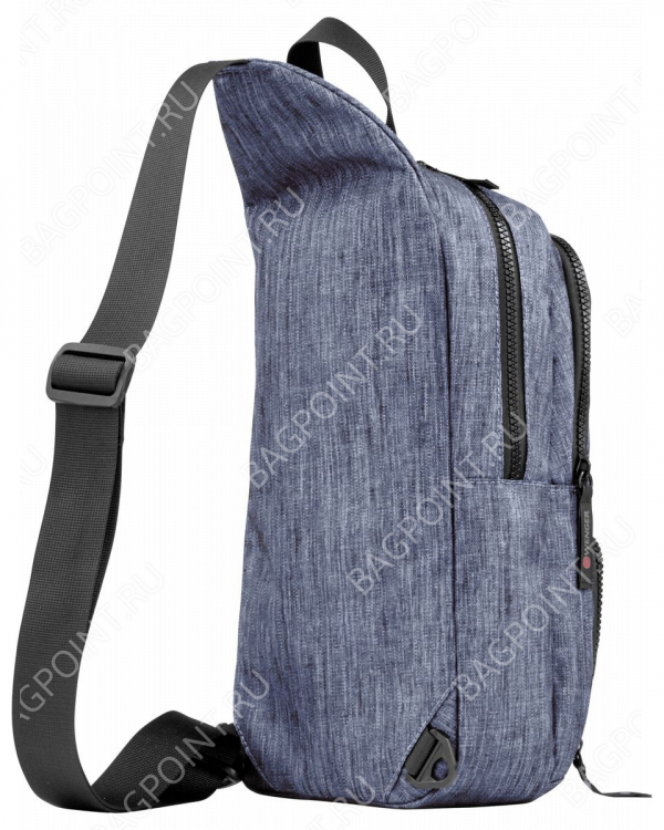 Рюкзак WENGER с одним плечевым ремнем, синий, полиэстер 600D, 19 х 12 х 33 см, 8 л