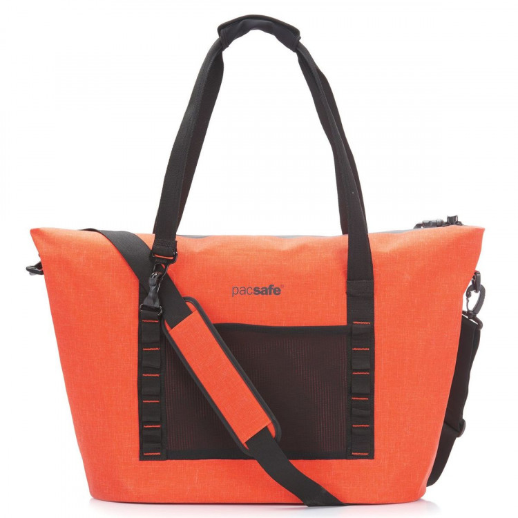 Водонепроницаемая сумка антивор PACSAFE 36L Dry beach bag оранжевая