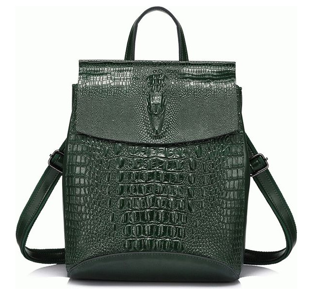 Кожаный рюкзак Malvinas зеленый