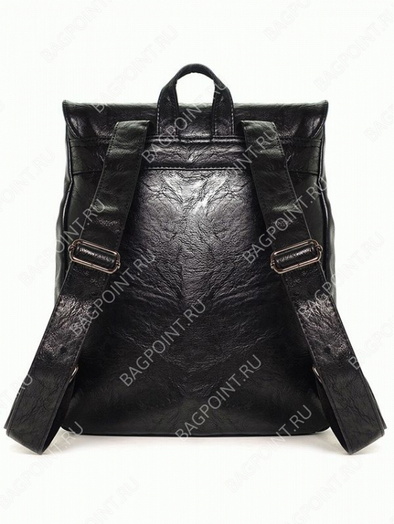 Кожаный рюкзак Bruno черный