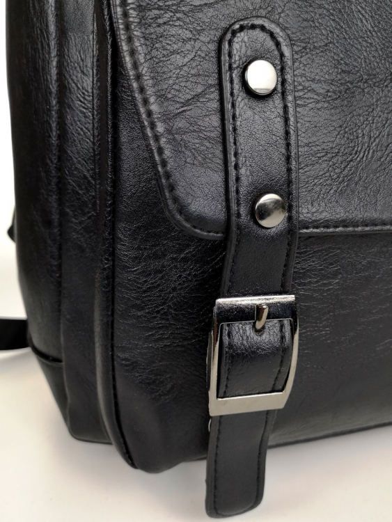 Кожаный рюкзак мужской Bruno Sheffield черный