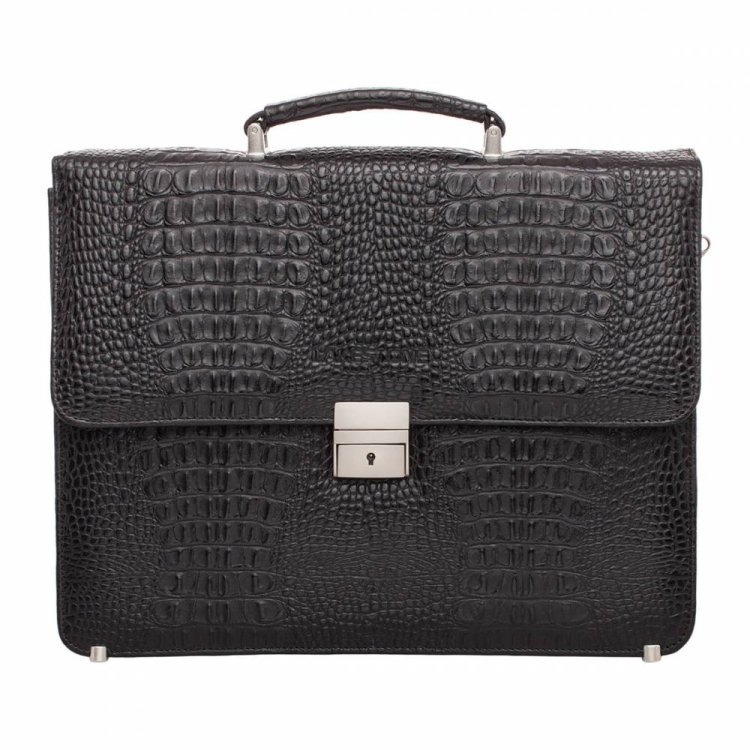 Портфель Lakestone Braydon Black Caiman