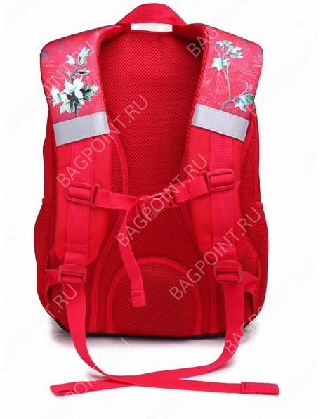 Рюкзак школьный красный 4ALL SCHOOL "Птица"