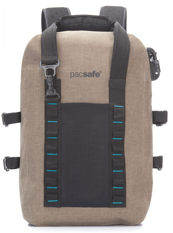 Водозащищенный рюкзак с защитой от краж PACSAFE Dry 25L песочный