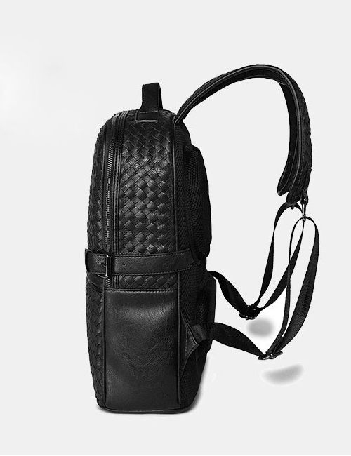 Кожаный рюкзак мужской Baliviya Wicker черный