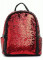 Рюкзак с пайетками-перевертышами Valensiya красный-черный