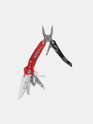 Мультитул STINGER®, 107 мм, 11 функций (Красно-Черный)