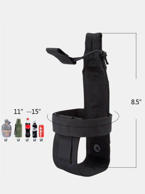 Держатель MOLLE для бутылки воды SPANKER® EP103 Черный