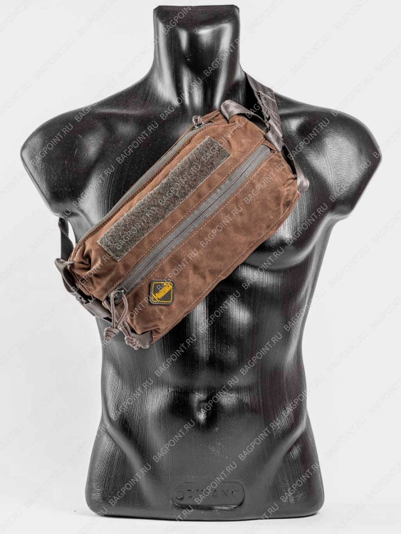 Поясная сумка MAGFORCE® Organizer 10x5 Waxed Cotton Brown