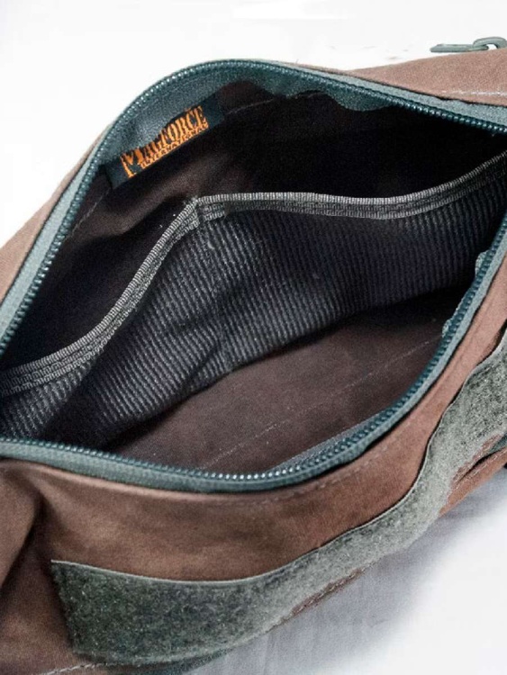 Поясная сумка MAGFORCE® Organizer 10x5 Waxed Cotton Brown