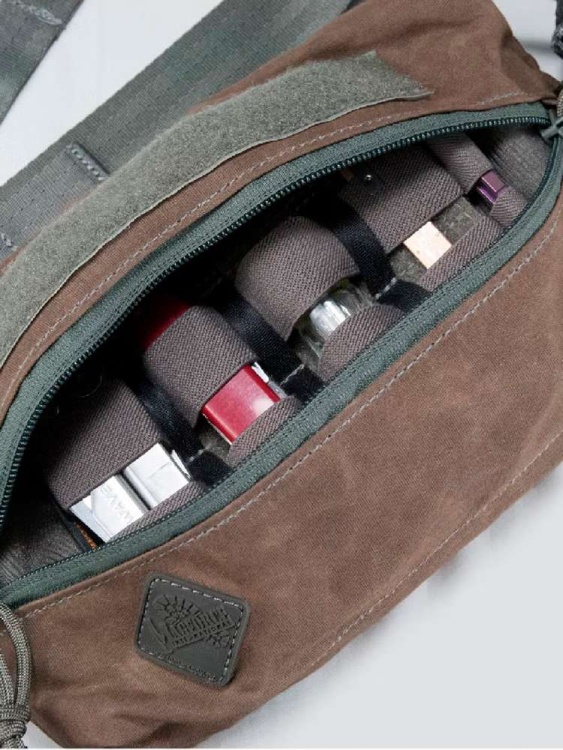 Поясная сумка MAGFORCE® Organizer 10x5 Waxed Cotton Brown