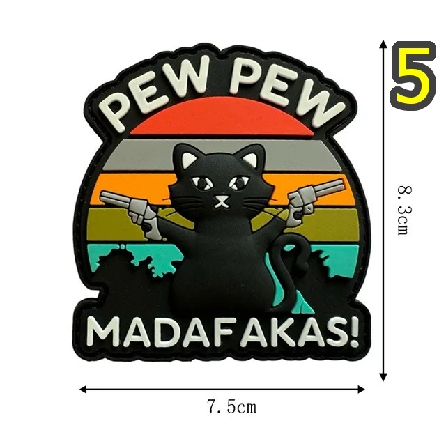 Патч на липучке "Pew Pew Madafakas" 5 версий #193
