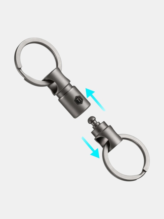 Соединитель-вертлюг быстросъемный титановый KeyUnity® KA24 Stonewashed