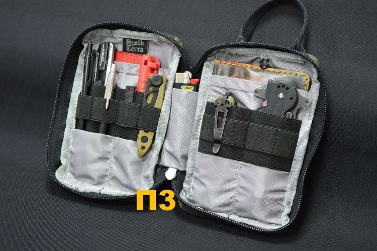 EDC-органайзер MYSTIK TERRA® "Порядок" Черный мультикам