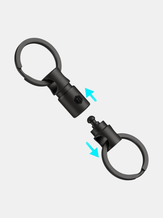 Соединитель-вертлюг быстросъемный титановый KeyUnity® KA24 Black