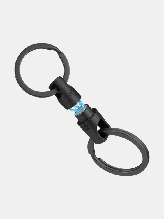 Магнитный быстросъёмный соединитель с кольцами титановый KeyUnity® KA45 Черный