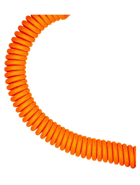 Страховочный тренчик из паракорда с креплением на ремень и карабином (neon orange) CORD®