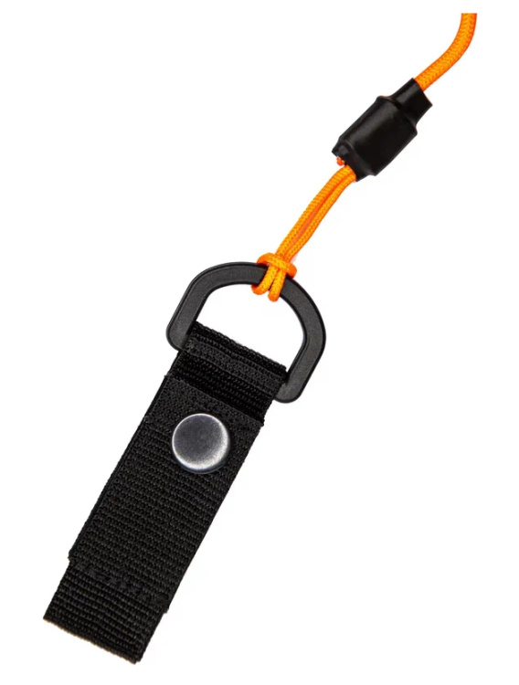 Страховочный тренчик из паракорда с креплением на ремень и карабином (neon orange) CORD®