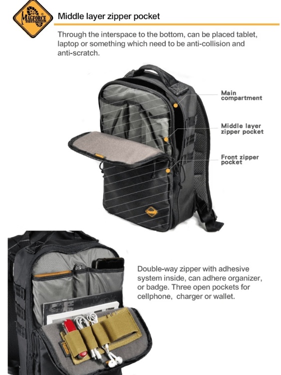 Рюкзак MAGFORCE® IMBS™ 16" Cube Черный