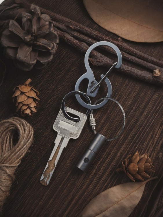 Карабин стальной с кольцом KeyUnity® KS01