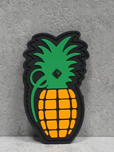 Патч ПВХ Pine Apple Grenade (Ананаска) #40 на липучке