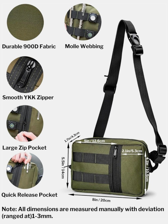 EDC сумка через плечо VIPERADE® CHW2 Green