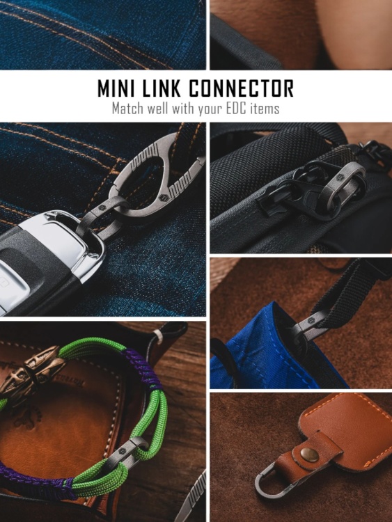 Овальное кольцо титановое (L) KeyUnity® KA31 Stonewashed