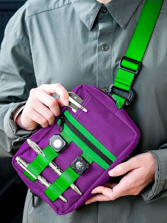 EDC сумка через плечо VIPERADE® CHW2 Green-Purple