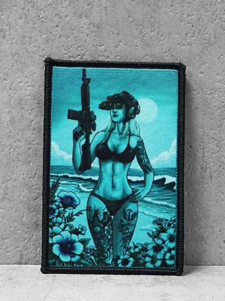 Патч на липучке "Soldier Girl Morale Patch" #363