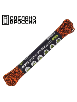 Паракорд 275 (мини) CORD® nylon 10м RUS (neon orange snake)