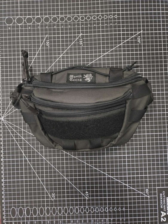 Поясная сумка MYSTIK TERRA® Бамбас (Графит+Черный)