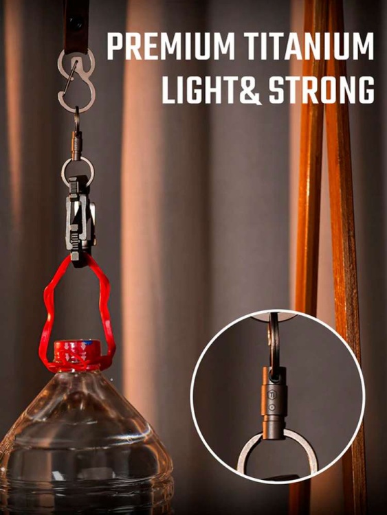 Быстросъёмные соединители из титана KeyUnity® KA50 (2 шт., конический наконечник)