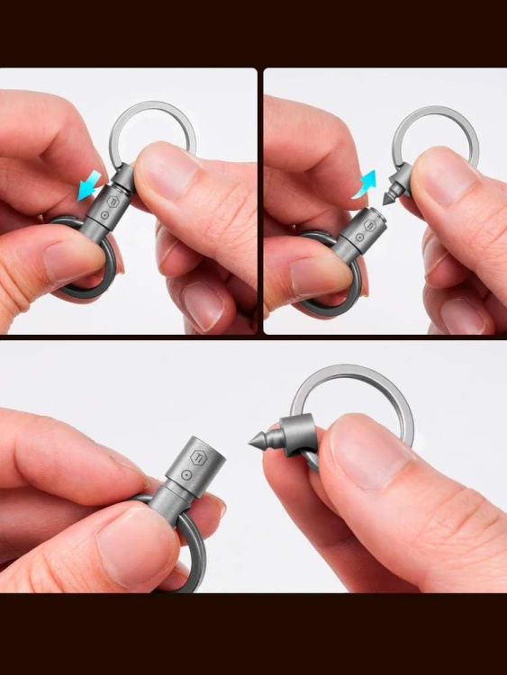 Быстросъёмные соединители из титана KeyUnity® KA50 (2 шт., конический наконечник)