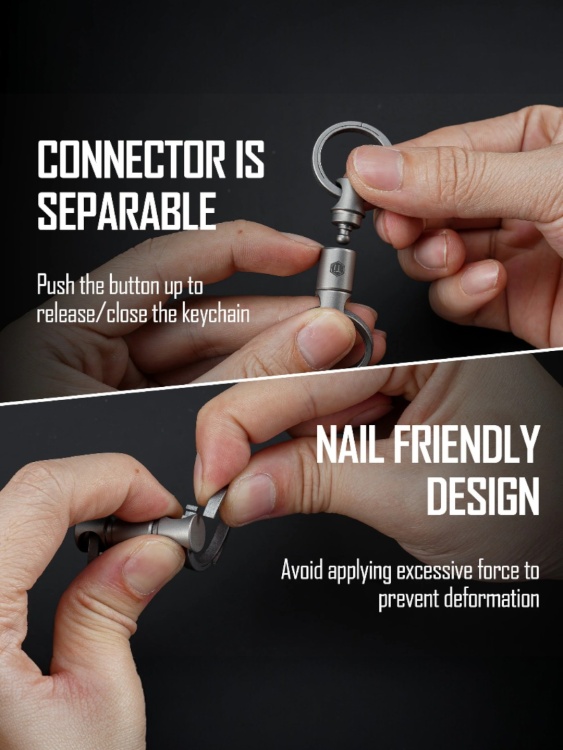 Соединитель-вертлюг титановый KeyUnity® KA37SW