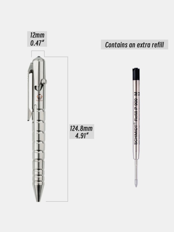 Тактическая ручка из титана RovyVon® C10 Natural Ti