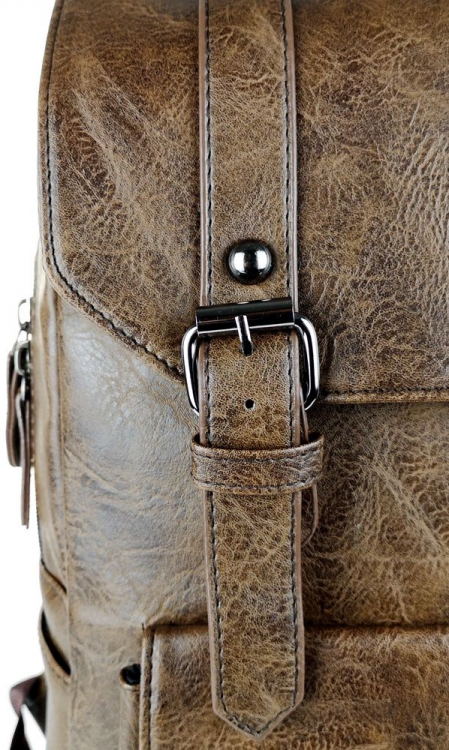 Кожаный рюкзак Bruno York коричневый