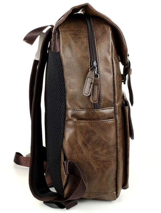 Кожаный рюкзак Bruno York коричневый
