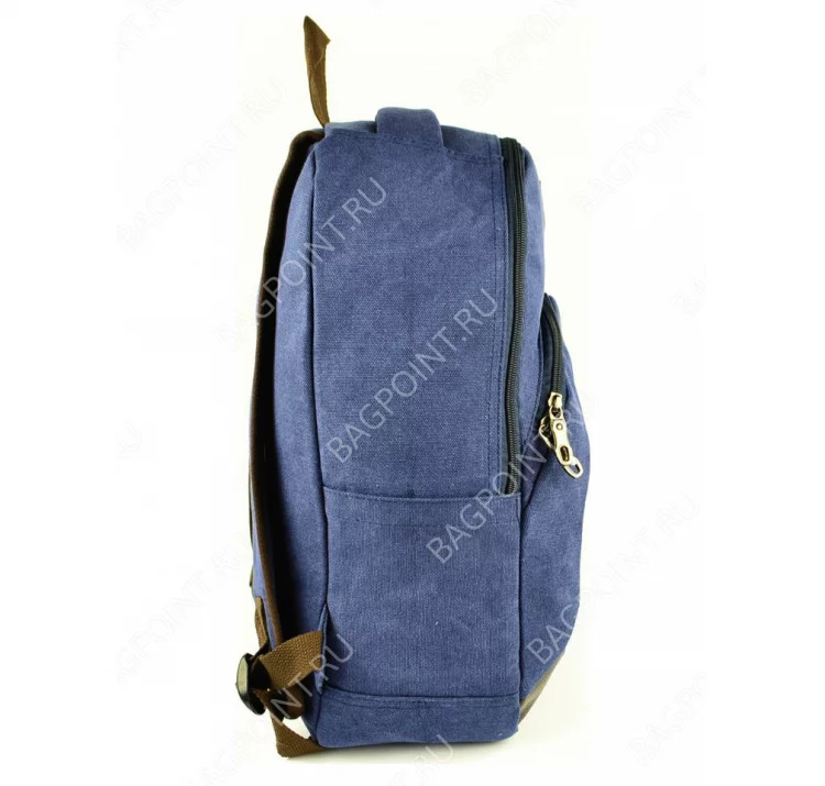 Холщовый городской рюкзак RRX синий