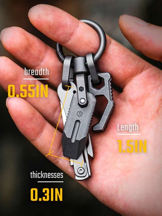 Мини-ломик титановый KeyUnity® KR02 Titanium Mini Pry Bar