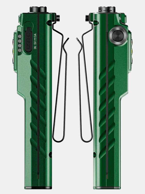 Фонарь 6 в 1 RovyVon® Angel Eyes E60 Green