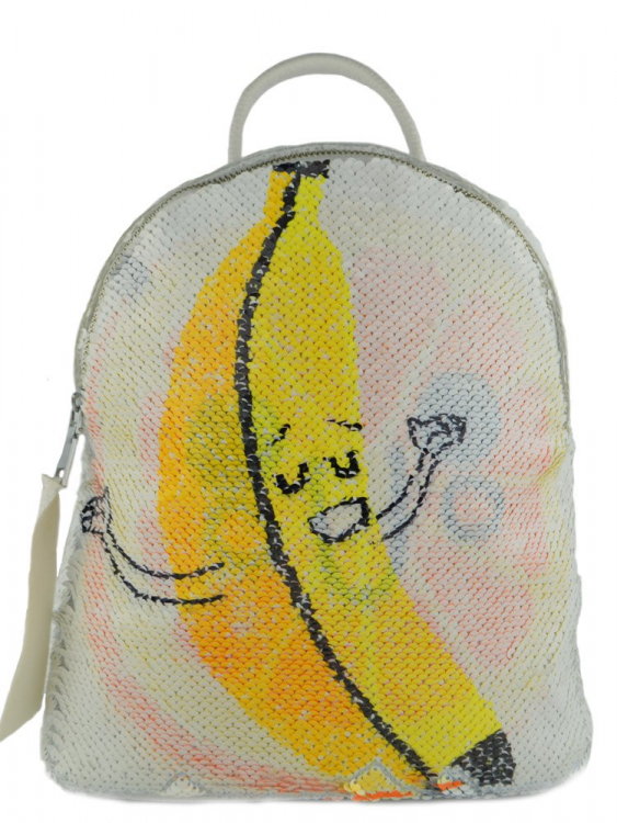 Рюкзак с пайетками "2 рисунка в 1" Valensiya Апельсин-Банан