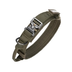 Тактический ошейник для собак Spanker®  DG112 олива
