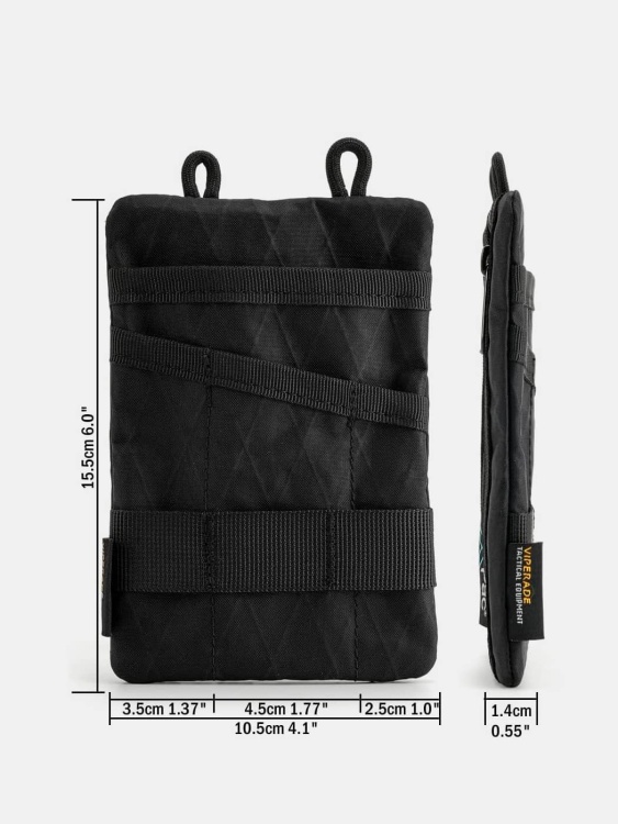 EDC кошелек-органайзер VIPERADE® VE1 X-Pac® Black Soft