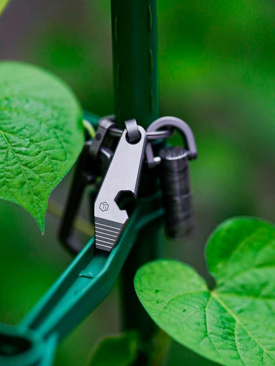 Мини-ломик титановый KeyUnity® KR01 Titanium EDC Pry Bar Multitool