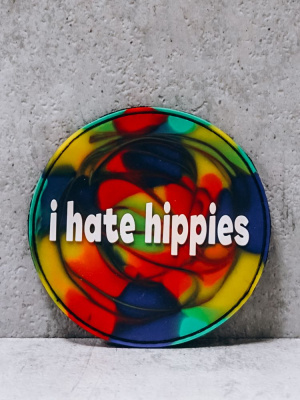 Патч ПВХ на липучке "I hate Hippies" #109