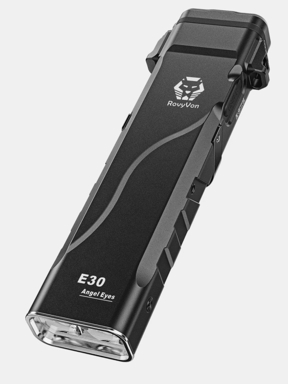 Повседневный EDC фонарь RovyVon® Angel Eyes E30 Черный