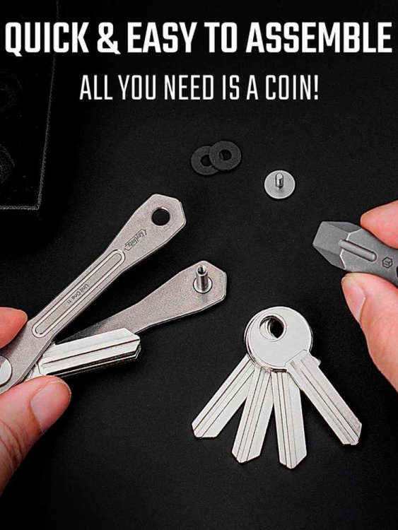 Органайзер для ключей KeyUnity® Unit One Aluminum Compact Key Organizer