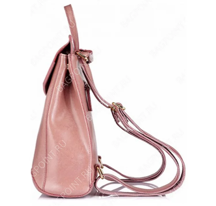 Рюкзак JMD женский кожаный розовый