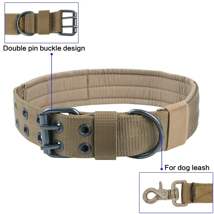 Тактический ошейник для собак Spanker® DG115 олива